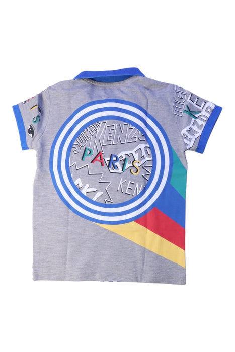 A Blue Short Sleeve Polos from Kenzo in size 3T for boy. (Back View)