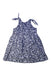 A Navy Sleeveless Dresses from By the Sea in size 4T for girl. (Back View)
