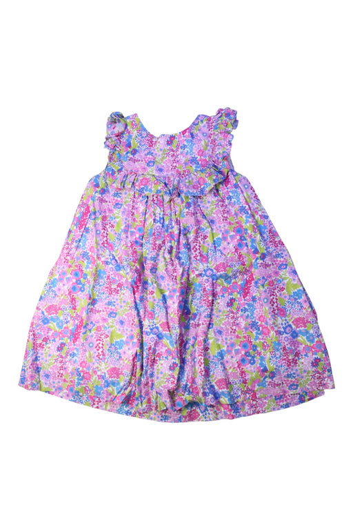 A Multicolour Sleeveless Dresses from Jacadi in size 5T for girl. (Front View)
