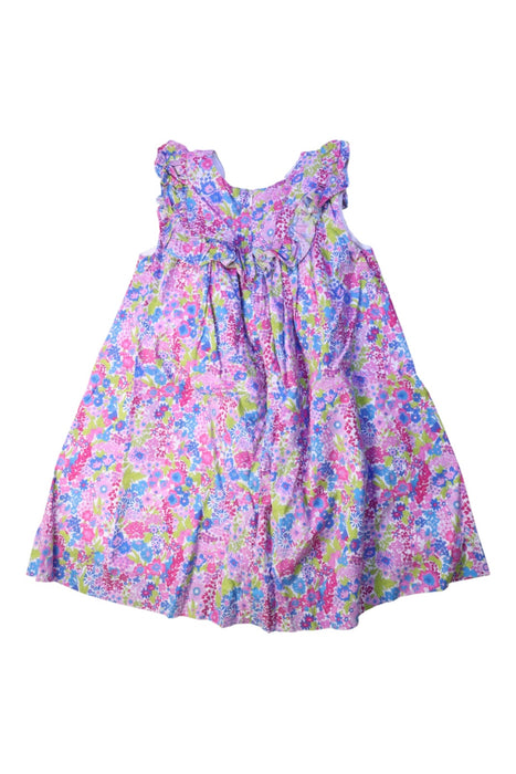 A Multicolour Sleeveless Dresses from Jacadi in size 5T for girl. (Back View)
