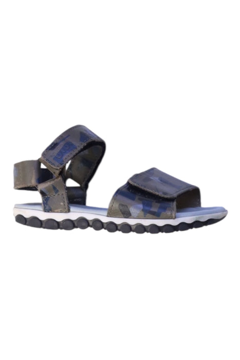 A Black Sandals from Bibi in size 4T for neutral. (Front View)