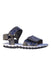 A Black Sandals from Bibi in size 4T for neutral. (Front View)