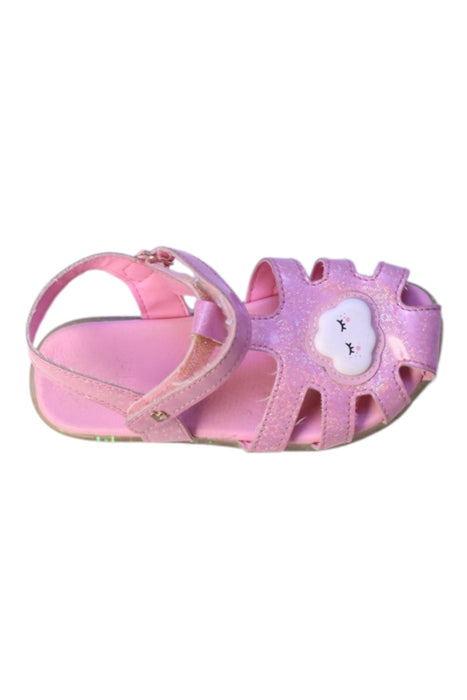 A Pink Sandals from Bibi in size 5T for girl. (Front View)