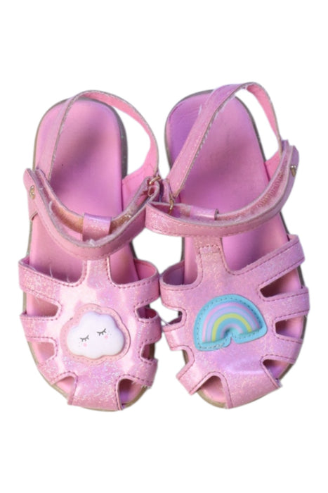 A Pink Sandals from Bibi in size 5T for girl. (Back View)