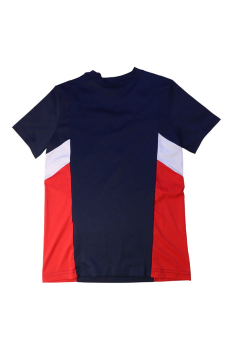 A Navy Short Sleeve T Shirts from Adidas in size 11Y for boy. (Back View)