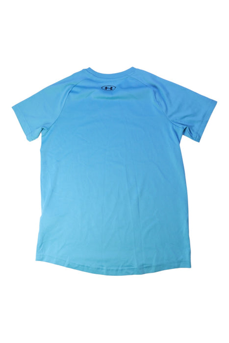 A Blue Short Sleeve T Shirts from Under Armour in size 10Y for boy. (Back View)