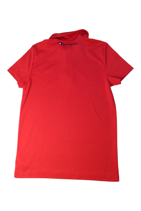 A Red Short Sleeve Polos from Champion in size 10Y for boy. (Back View)