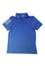 A Blue Short Sleeve Polos from Adidas in size 7Y for boy. (Front View)