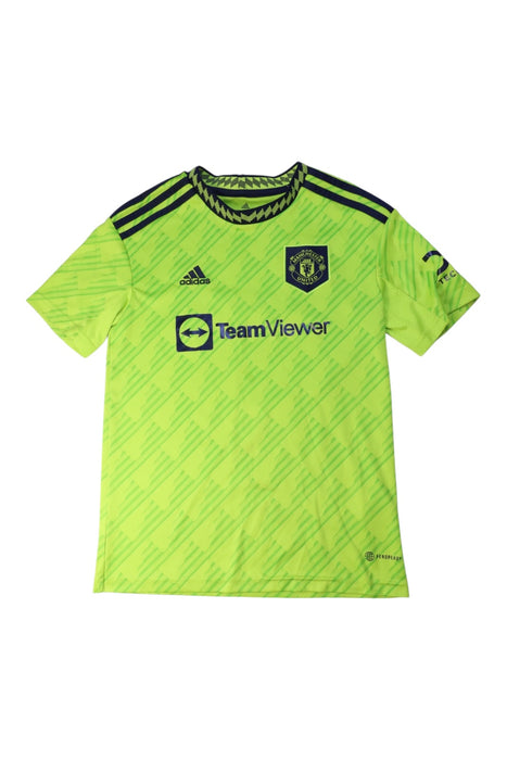 A Green Active Tops from Adidas in size 11Y for boy. (Front View)