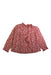 A Red Long Sleeve Shirts from Cyrillus in size 6T for girl. (Front View)