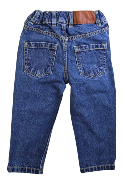 A Blue Jeans from Petit Bateau in size 3T for boy. (Back View)