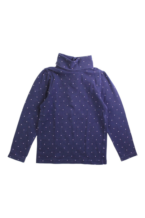 A Navy Long Sleeve Tops from Jacadi in size 4T for girl. (Front View)