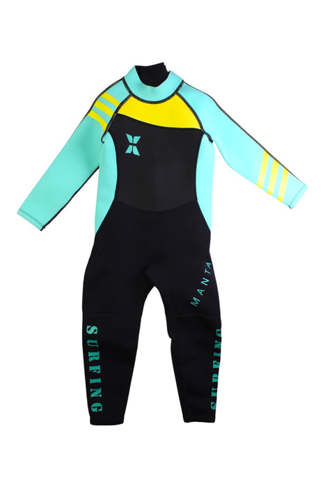 A Black Wetsuits from Dive & Sail in size 4T for neutral. (Front View)