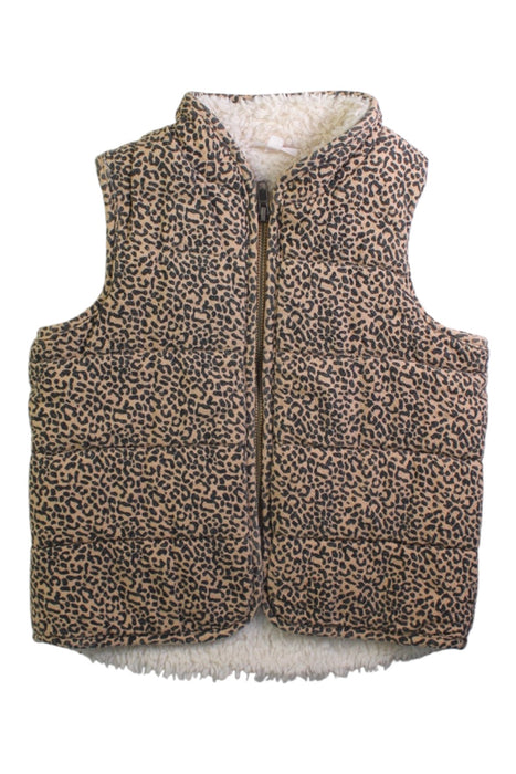 A Beige Outerwear Vests from Seed in size 4T for girl. (Front View)