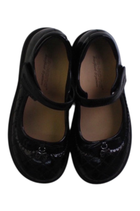 A Black Flats from Dr. Kong in size 6T for girl. (Back View)