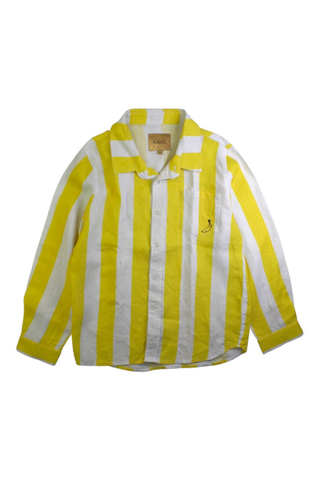 A Yellow Long Sleeve Shirts from Kip&Co in size 8Y for boy. (Front View)