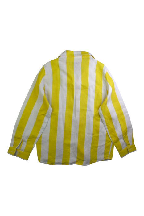 A Yellow Long Sleeve Shirts from Kip&Co in size 8Y for boy. (Back View)