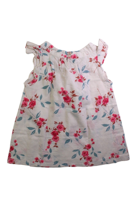 A Pink Sleeveless Tops from Bonpoint in size 5T for girl. (Back View)