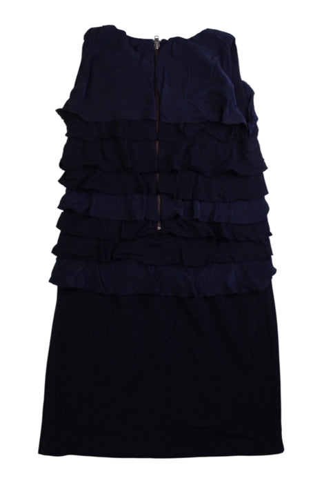 A Navy Sleeveless Dresses from Crewcuts in size 6T for girl. (Back View)