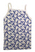 A Blue Sleeveless Tops from Petit Bateau in size 8Y for girl. (Back View)