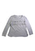 A Grey Long Sleeve Tops from Seed in size 7Y for girl. (Front View)