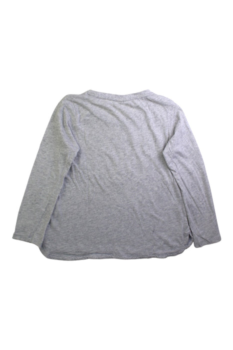 A Grey Long Sleeve Tops from Seed in size 7Y for girl. (Back View)