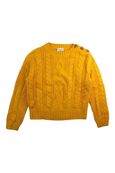 A Yellow Knit Sweaters from Seed in size 6T for neutral. (Front View)
