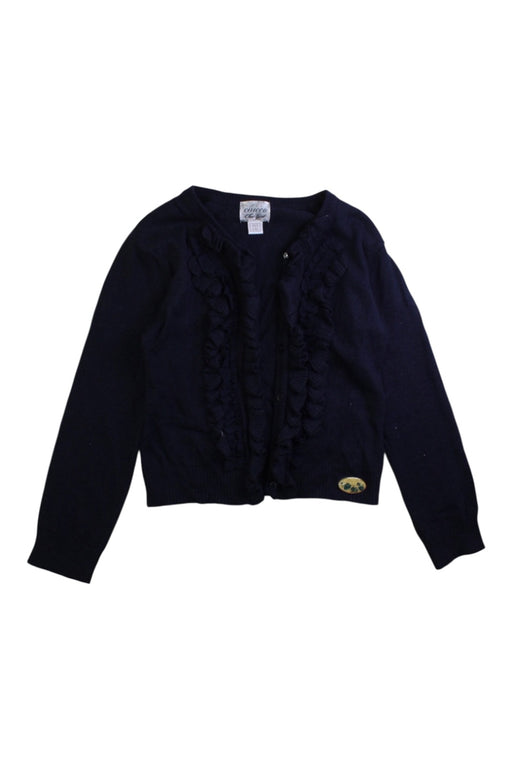 A Navy Cardigans from Chicco in size 4T for girl. (Front View)