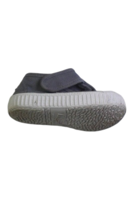 A Blue Slip Ons from Victoria in size 12-18M for boy. (Front View)