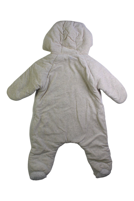 A Beige Long Sleeve Rompers from Petit Bateau in size 3-6M for boy. (Back View)