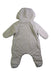 A Beige Long Sleeve Rompers from Petit Bateau in size 3-6M for boy. (Back View)