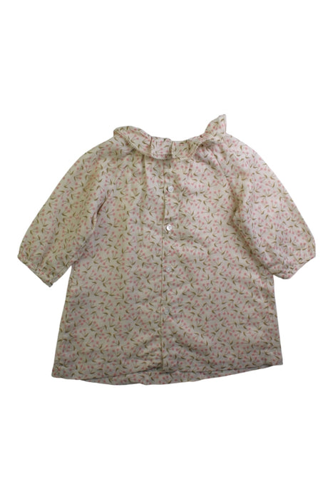 A Ivory Long Sleeve Tops from Bonpoint in size 3-6M for girl. (Back View)