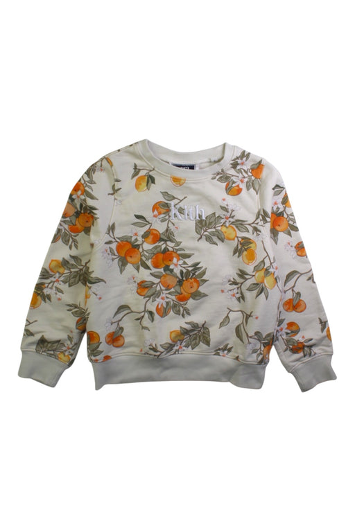 A White Crewneck Sweatshirts from Kith in size 4T for girl. (Front View)