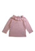 A Pink Long Sleeve Tops from Bonpoint in size 6-12M for girl. (Front View)