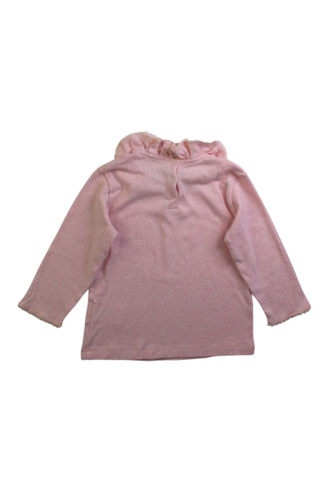 A Pink Long Sleeve Tops from Bonpoint in size 6-12M for girl. (Back View)