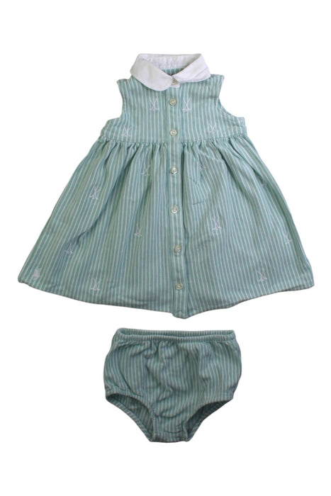 A Blue Dress Sets from Ralph Lauren in size 3-6M for girl. (Front View)