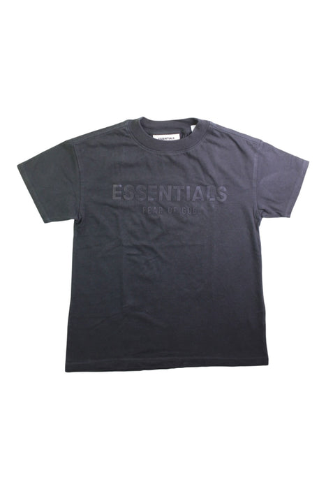 A Black Short Sleeve T Shirts from Fear of God Essentials in size 8Y for neutral. (Front View)