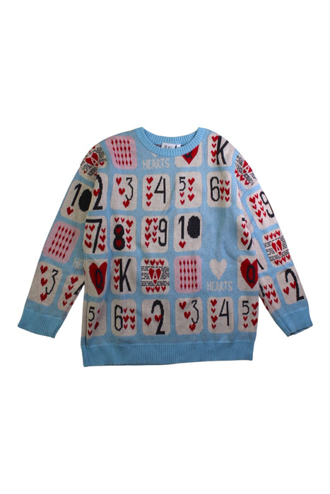 A Blue Crewneck Sweatshirts from Beau Loves in size 6T for boy. (Front View)