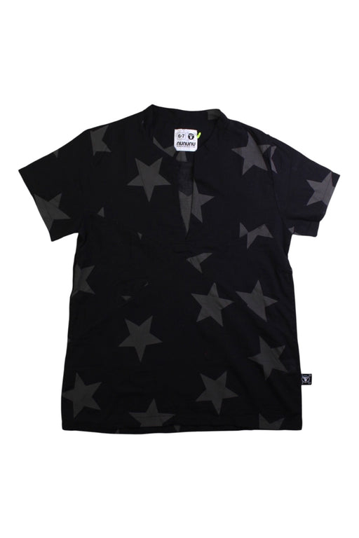 A Black Short Sleeve T Shirts from Nununu in size 6T for boy. (Front View)