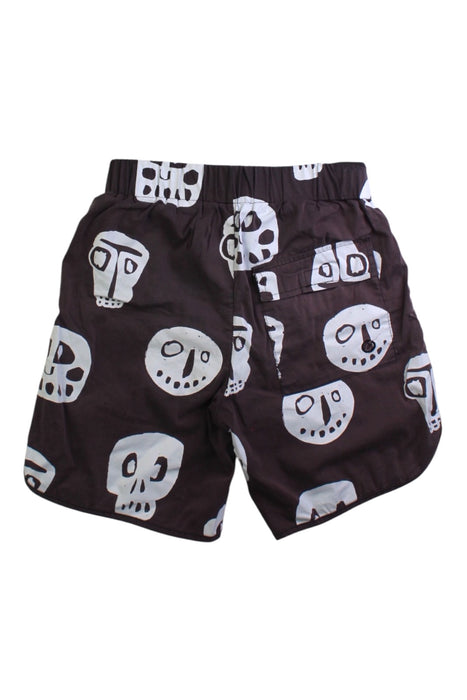 A Black Swim Shorts from Nununu in size 6T for boy. (Back View)