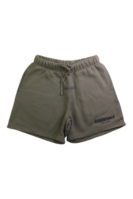 A Green Shorts from Fear of God Essentials in size 8Y for boy. (Front View)