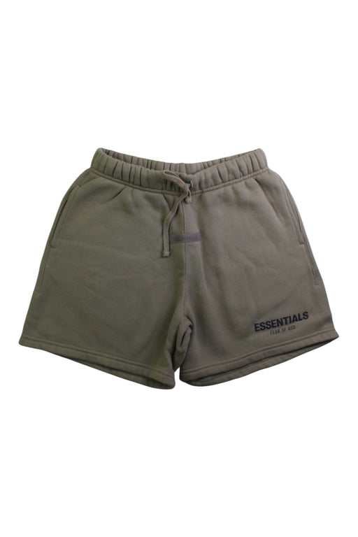 A Green Shorts from Fear of God Essentials in size 8Y for boy. (Front View)