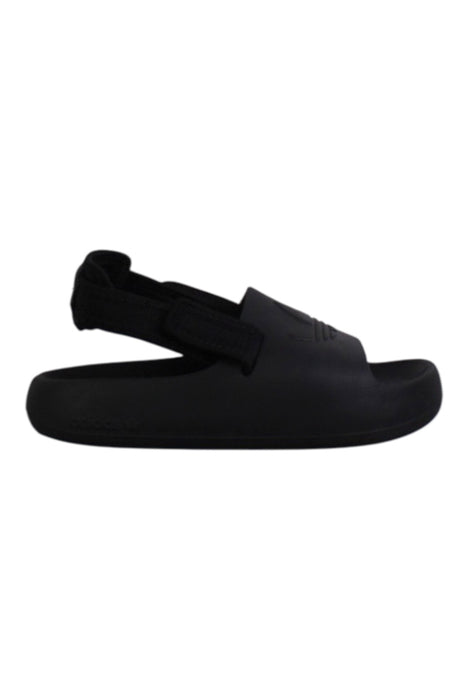 A Black Sandals from Adidas in size 12Y for boy. (Front View)