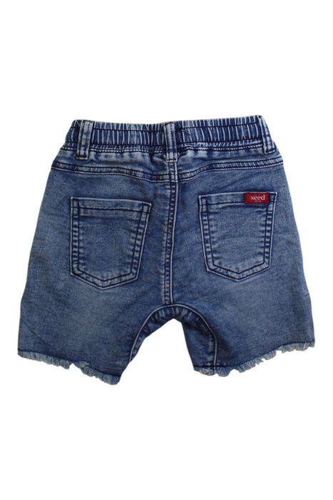 A Blue Shorts from Seed in size 5T for boy. (Back View)