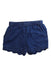 A Blue Shorts from Hanna Andersson in size 5T for girl. (Front View)