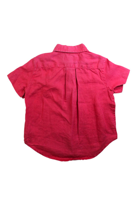 A Red Short Sleeve Shirts from Ralph Lauren in size 2T for boy. (Back View)