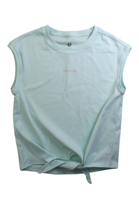 A Blue Sleeveless Tops from Moody Tiger in size 6T for girl. (Front View)