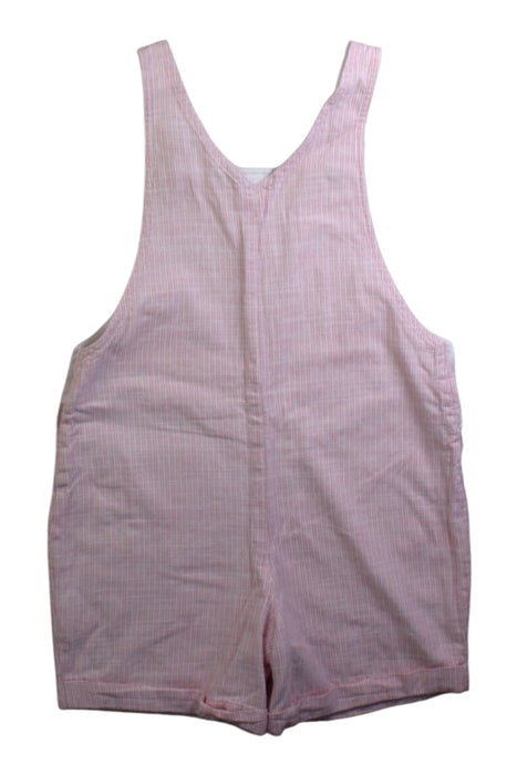 A Pink Overall Shorts from The Little White Company in size 4T for neutral. (Back View)