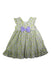 A Green Sleeveless Dresses from Balabala in size 4T for boy. (Back View)