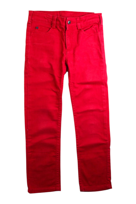 A Red Jeans from Jacadi in size 6T for boy. (Front View)